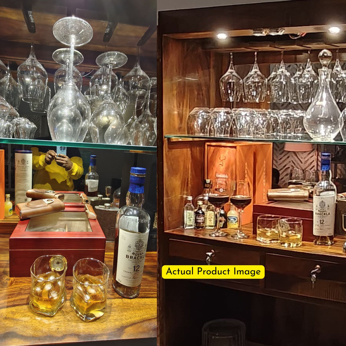 Coin Rush 4.0 Special - Handcrafted 100% Sheesham Maharéva Estate Bar Cabinet