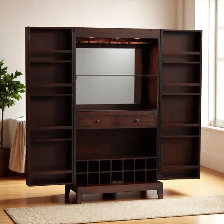 Coin Rush 4.0 Special - Handcrafted 100% Sheesham Maharéva Estate Bar Cabinet